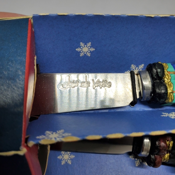 Vintage Joie De Vivre 4pc Resin Holiday Spreaders Cheese Dip Butter ~ Pre-Owned - Picture 8 of 12